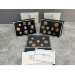 3 ROYAL MINT CASED YEARLY SETS 1983 1988 AND 1989 ALL IN ORIGINAL CASE AND CERTIFICATES