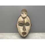 AFRICAN EARLY 20TH CENTURY NIGERIAN IGBO DOUBLE FACE MASK