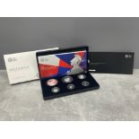 COINS SILVER ROYAL MINT 2015 BRITANNIA SIX COIN SILVER PROOF SET COMPLETE IN BOX OF ISSUE AND