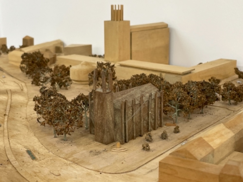 AN ARCHITECTS SCALE MODEL OF NEWCASTLE CITY CENTER SHOWING THE DEVELOPMENT OF THE HAY MARKET AREA - Image 4 of 4