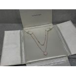 18CT ROSE GOLD VAN CLEEF AND ARPELS PENDANT AND NECKLACE WITH BOX