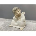 LLADRO 4539 ANGEL THINKING IN ORIGINAL BOX