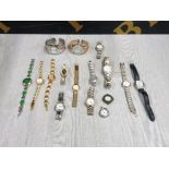 COLLECTION OF WOMENS WRIST WATCHES INCLUDING SEKONDA AND SEKIO PLUS OTHERS