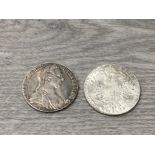 2 AUSTRIAN SILVER 1780 THALA COIN RE STRIKES