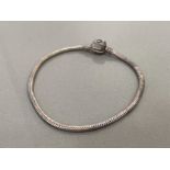 SILVER SNAKE BRACELET 13.9G