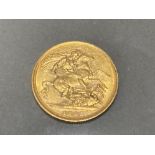 22CT GOLD 1895 FULL SOVEREIGN COIN