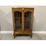 1930S DISPLAY CABINET WITH CABRIOLE LEGS