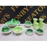 10 PIECES OF VINTAGE MALING WARE INCLUDES AZALEA PATTERN