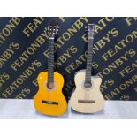 CHANTRY ACOUSTIC GUITAR TOGETHER WITH ONE OTHER ACOUSTIC GUITAR
