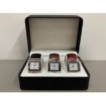 BOXED SET OF 3 SASHA WATCHES AS NEW