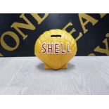 CAST METAL SHELL MONEY BOX
