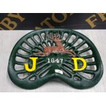 CAST METAL JOHN DEERE 1847 TRACTOR SEAT