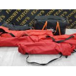 VANGO MARITSA 700 7 MAN CAMPING TENT TOGETHER WITH POLES AND 5 CAMPING CHAIRS