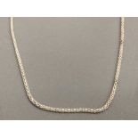 SILVER ORNATE HOLLOW CHAIN COMPLETE WITH TRIGGER CATCH 6.7G