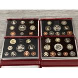 4 ROYAL MINT YEARLY PROOF CASED SETS INCLUDES 1996 1997 2002 AND 2003