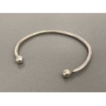 SILVER TORQUE BANGLE 8.1G