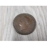 GEORGE IV 1826 PENNY F-VF