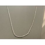 SILVER BOX LINK CHAIN COMPLETE WITH BOLT CATCH 13.4G