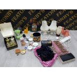 MIXED ITEMS INCLUDING A MALING JUG, 2 SMALL PIECES OF WEDGWOOD, WEST GERMAN POT, PARKER PEN WITH