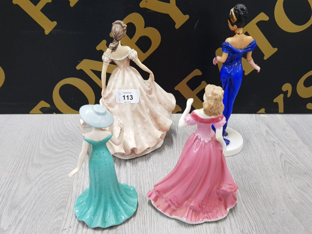 4 COLLECTABLE LADY FIGURES INCLUDES COAL PORT MY WONDERFUL MUM, ROYAL WORCESTER ELIZABETH LIMITED - Image 6 of 10