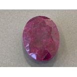 140CT LARGE COLLECTABLE RUBY STONE WITH GEMSTONE AUTHENTICATION REPORT
