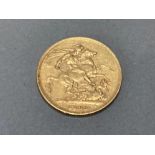 22CT GOLD 1898 FULL SOVEREIGN COIN