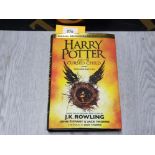 HARRY POTTER AND THE CURSED CHILD PARTS ONE AND TWO HARD BACK FIRST EDITION BOOK