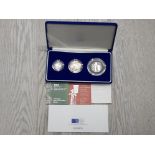 ROYAL MINT UK SILVER PROOF PIEDFORT 2003 COIN SET IN ORIGINAL PACKAGING