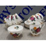APPROXIMATELY 20 PIECE ROYAL STAFFORD TEA SERVICE