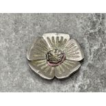 SILVER ENGRAVED POPPY 10.6G