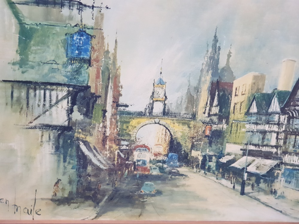 6 FRAMED PRINTS INCLUDES 2 BY RICHARD BARRET, HARBOUR SCENE BY VERNON WARD AND 2 SMALL PICTURESQUE - Bild 4 aus 8