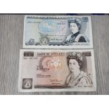 COLLECTORS VINTAGE BANK OF ENGLAND 10 POUND AND 5 POUND NOTES FEATURES FLORENCE NIGHTINGALE AND