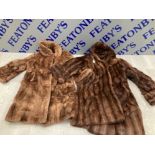 2 LADIES FUR COATS