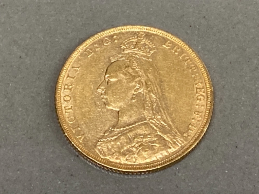 22CT GOLD 1890 FULL SOVEREIGN COIN - Image 2 of 2