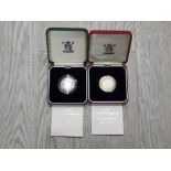 ROYAL MINT UK SILVER PROOF COIN SETS INCLUDES 1995 AND 1997 IN ORIGINAL PACKAGING