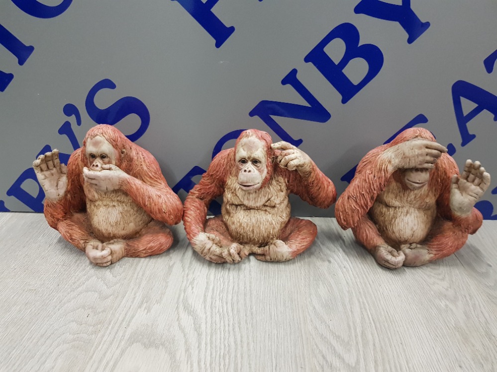 SET OF 3 SHUDEHILL WISE MONKEYS