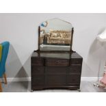 VINTAGE SIESTA DRESSING TABLE WITH BEVEL EDGE MIRROR