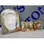 BEATRIX POTTER BORDER FINE ARTS PICTURE FRAME BEATRIX POTTER JEREMY FISHER BORDER FINE ARTS FIGURE