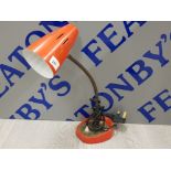 RETRO ANGLEPOISE LAMP IN RED