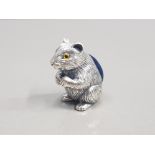 925 STERLING SILVER HAMSTER PINCUSHION