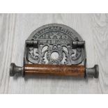 CAST METAL ST PANCRAS FIXTURE TOILET ROLL HOLDER