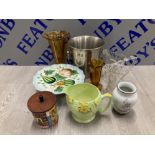 MISCELLANEOUS ITEMS TO INCLUDE DENBY ROYAL WINTON JUG SWEDISH LIDDED POT ETC