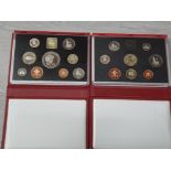 ROYAL MINT UK YEARLY DELUXE COIN SETS INCLUDES 1995 AND 1999