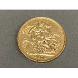 22CT GOLD 1878 FULL SOVEREIGN COIN