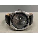 GENTS STAINLESS STEEL HAMNETT STRAP WATCH AS NEW