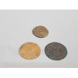 3 CHARLES 1 FARTHINGS INCLUDES ROSE RICHMOND AND MALTRAVERS