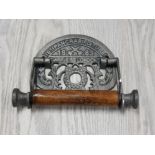 CAST METAL ST PANCRAS FIXTURE TOILET ROLL HOLDER