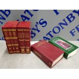 COLLECTION OF HARD BACK VINTAGE BOOKS INCLUDING THE OXFORD LIBRARY OF WORDS AND PHRASES, D.H