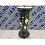 VICTORIAN PLANT STAND HAND PAINTED WITH FLORAL DECORATIVE PATTERN 67 CM HIGH