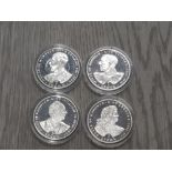 A COLLECTION OF 4 GIBRALTAR PROOF CROWN ALL DIFFERENT